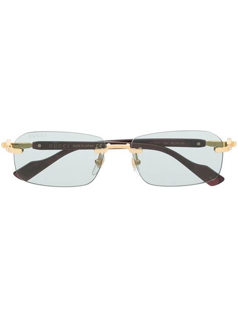 gucci sunglass red men|gucci frameless glasses men.